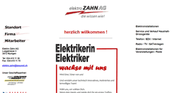 Desktop Screenshot of elektro-zahn.ch